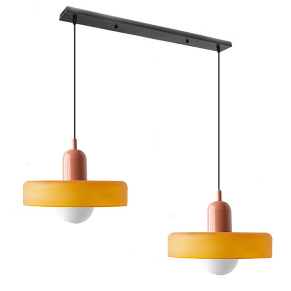 Bauhaus glas-in-lood hanglamp