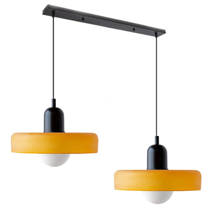 Bauhaus glas-in-lood hanglamp