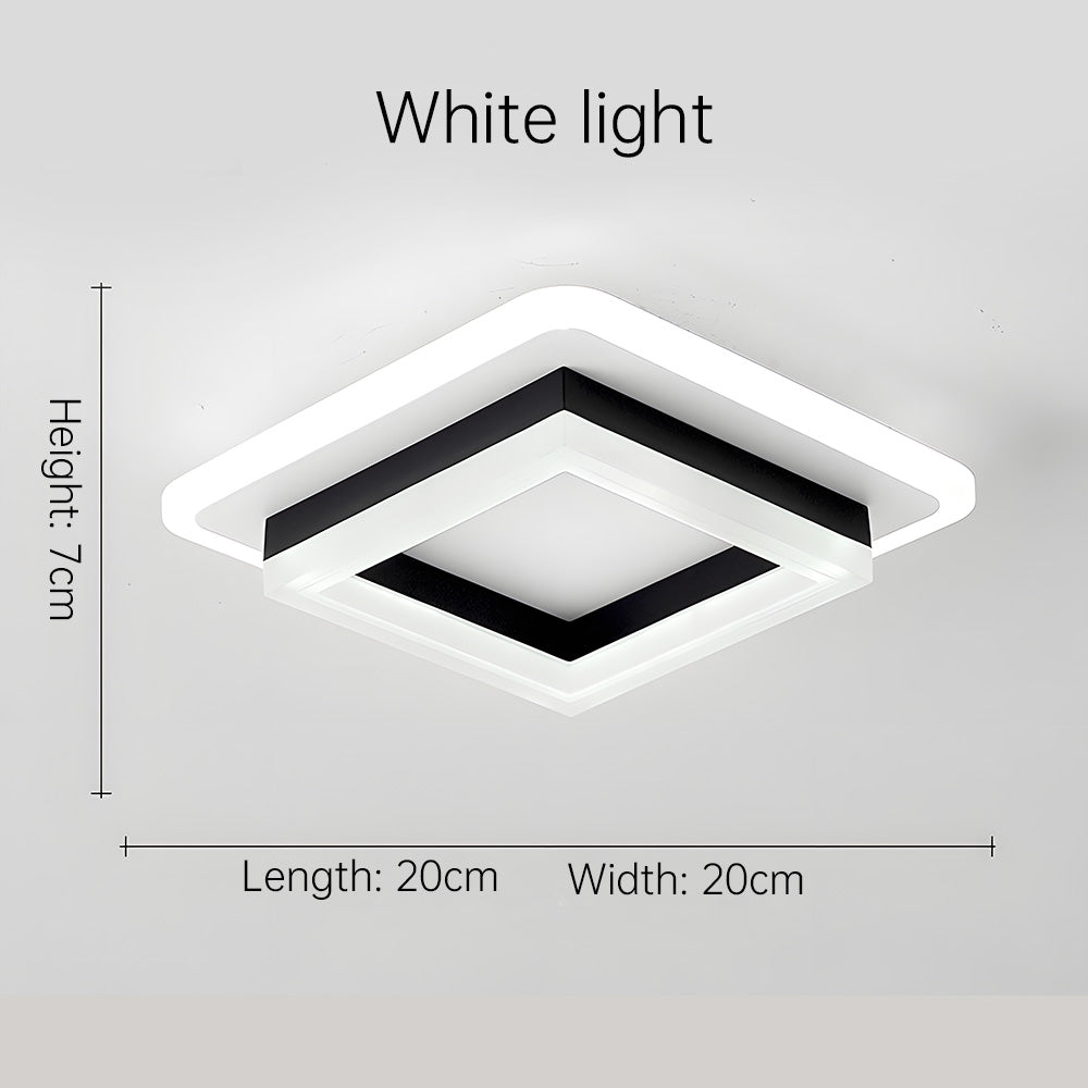 Vierkante LED-plafondlamp