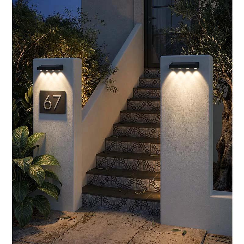 Draadloze Buitenmuurlamp / Zonne-LED-bordverlichting