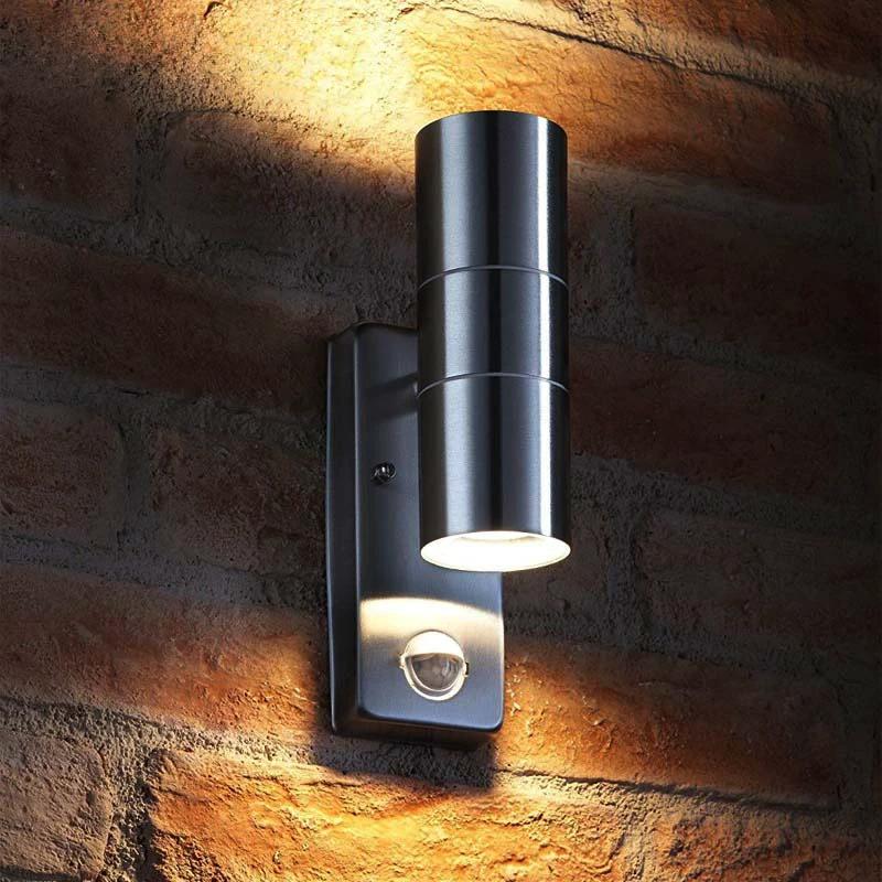 Moderne PIR bewegingssensor buitenmuurlamp