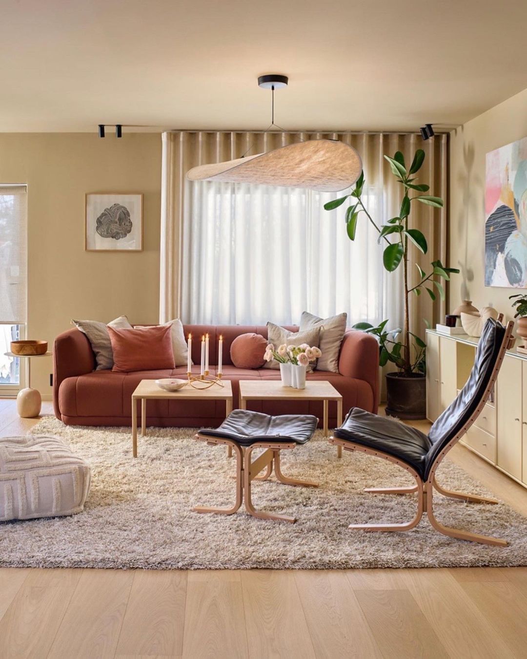 Moderne hanglamp met ledlicht