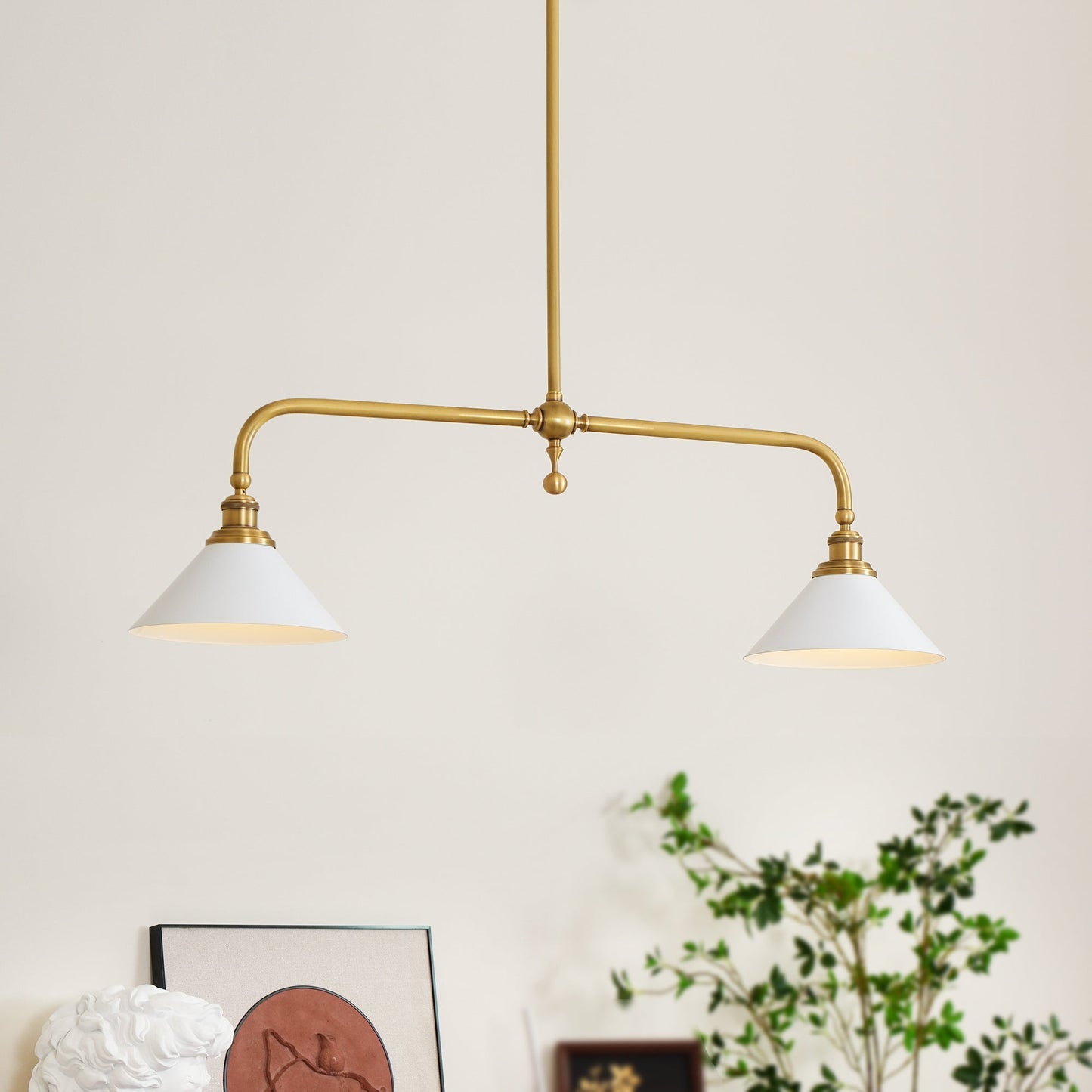 Vintage dubbele hanglamp