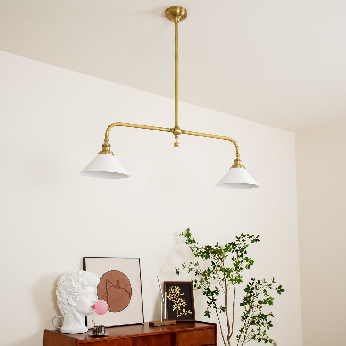 Vintage dubbele hanglamp