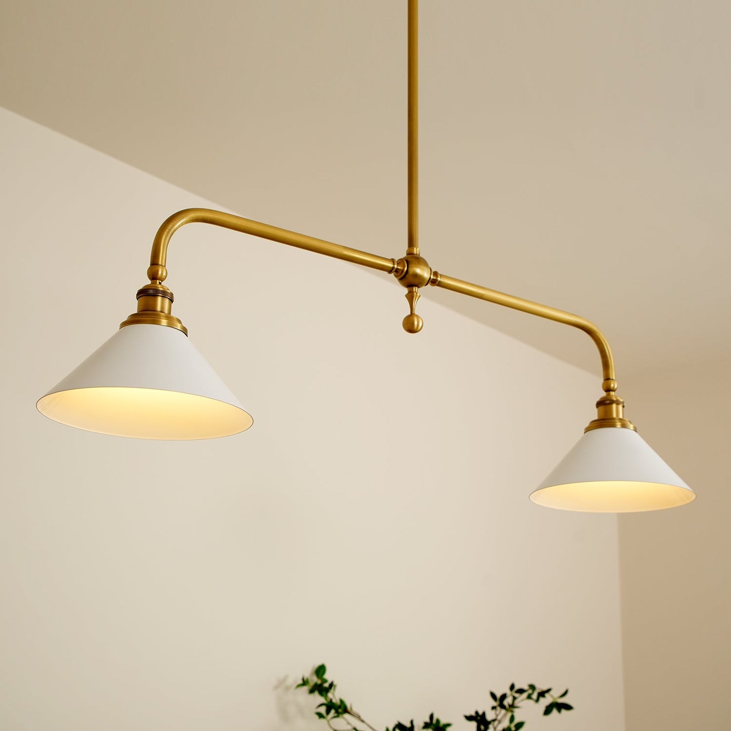 Vintage dubbele hanglamp