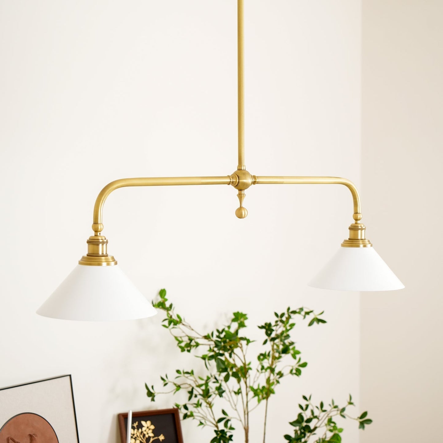 Vintage dubbele hanglamp