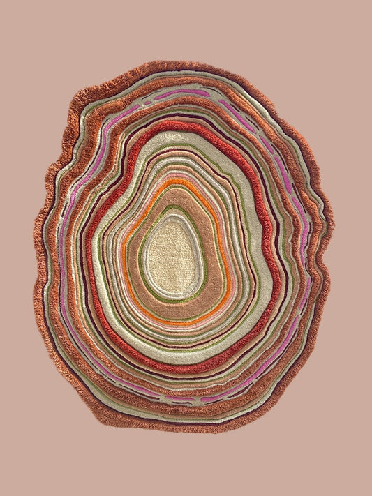 Wollen vloerkleed met textuur van Nieuw-Zeelandse wol