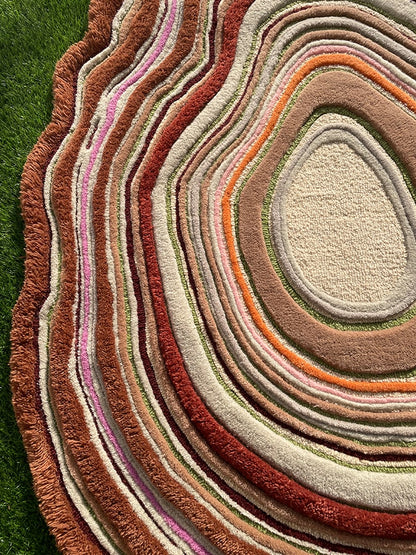 Wollen vloerkleed met textuur van Nieuw-Zeelandse wol