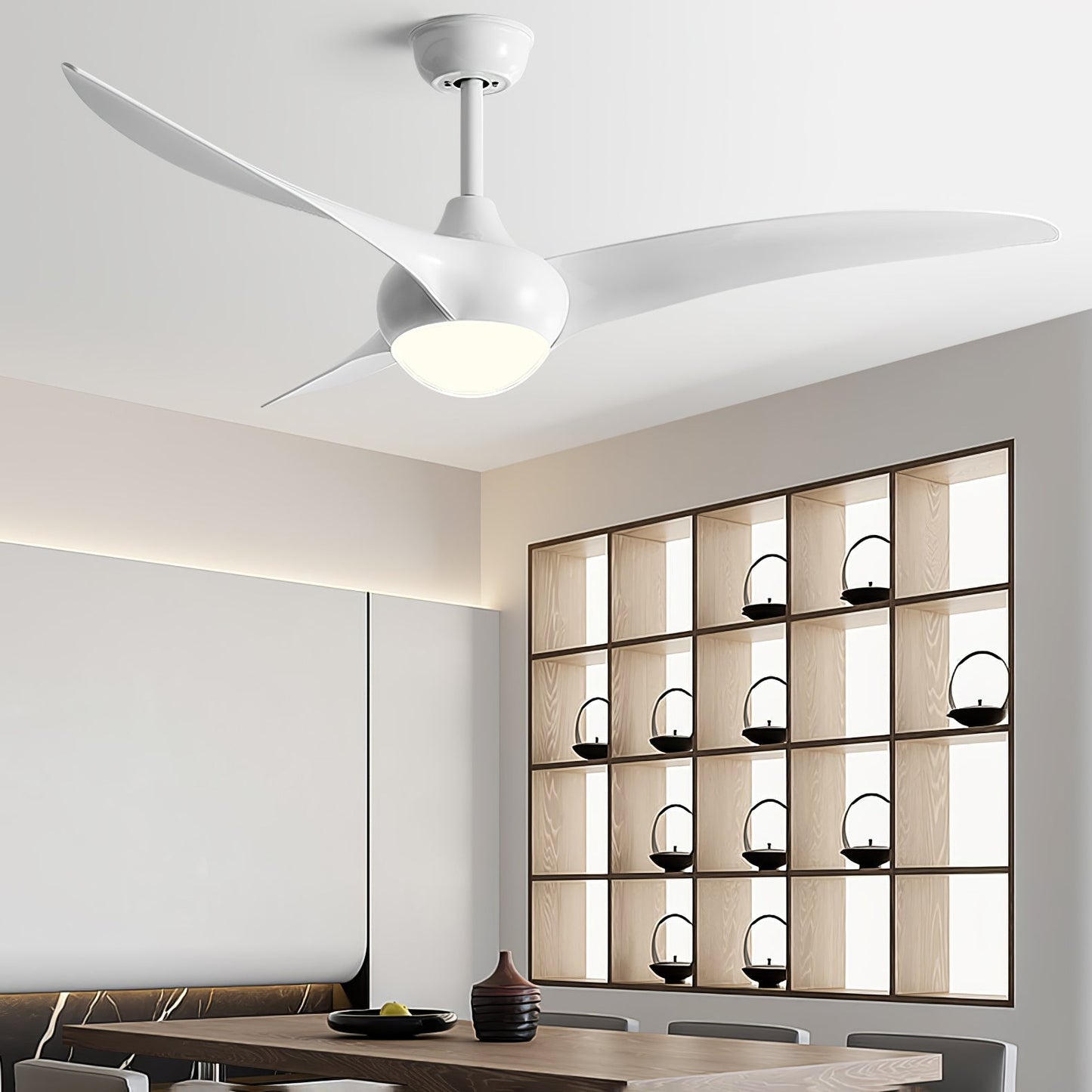 Traditionele LED plafondventilator met licht