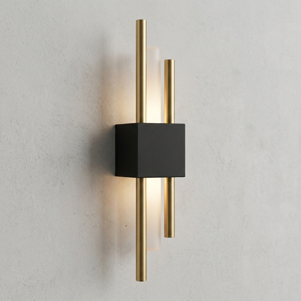 Moderne verticale LED-wandlamp