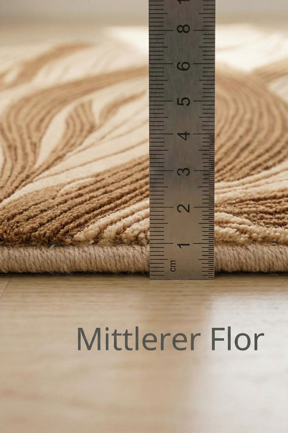 Wollen tapijt met structuur