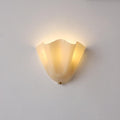 Bloemblad glazen wandlamp