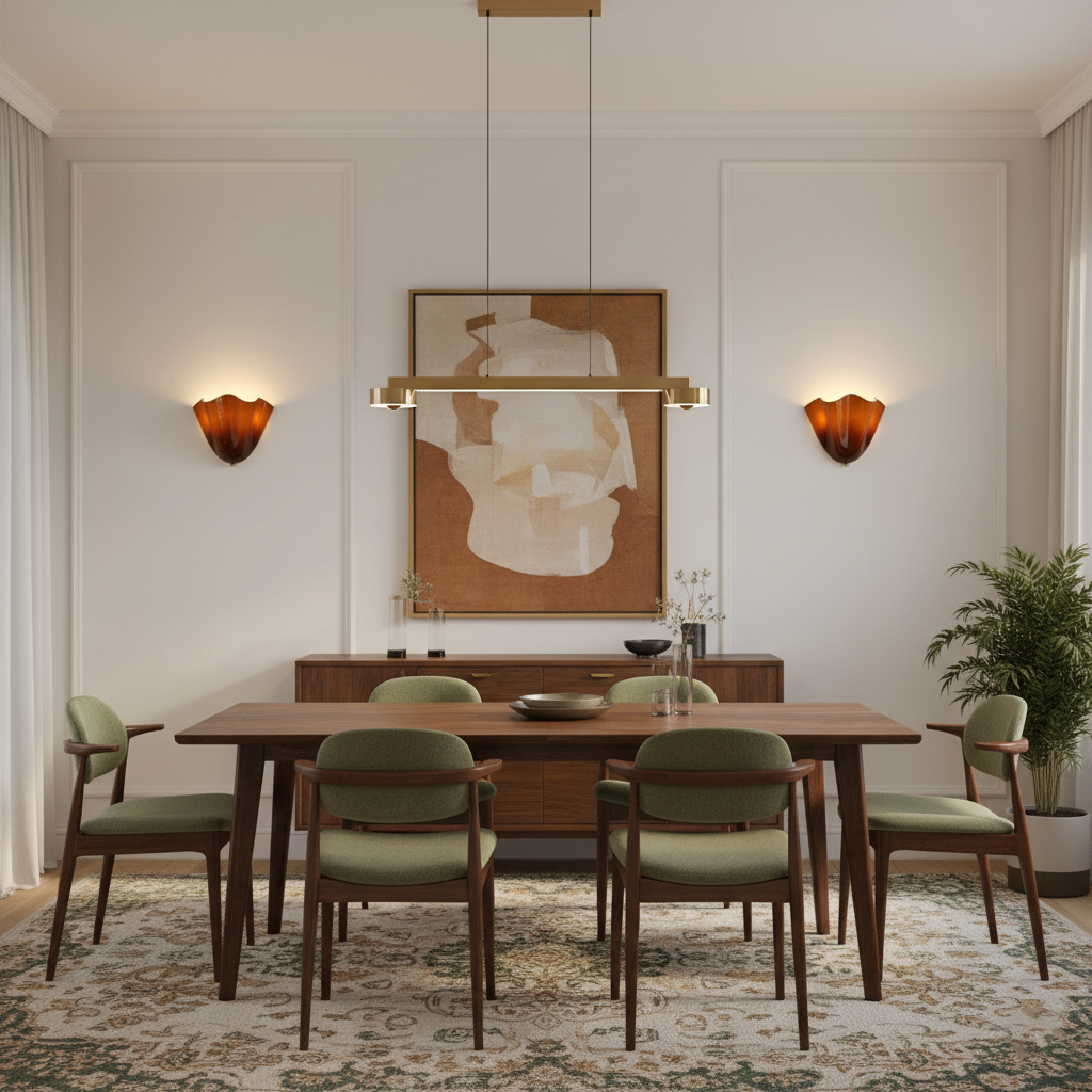 Bloemblad glazen wandlamp