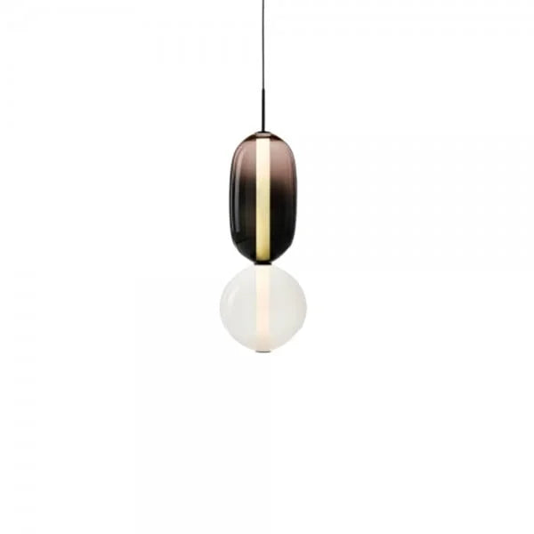 Noordse kleurrijke glazen hanglamp
