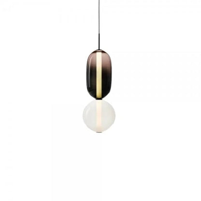 Noordse kleurrijke glazen hanglamp