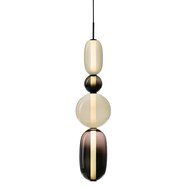 Noordse kleurrijke glazen hanglamp