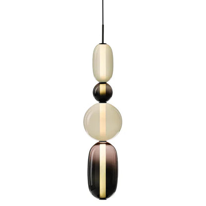Noordse kleurrijke glazen hanglamp