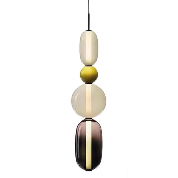 Noordse kleurrijke glazen hanglamp