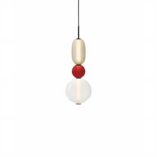 Noordse kleurrijke glazen hanglamp