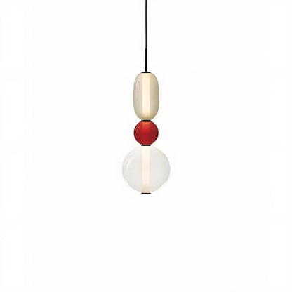 Noordse kleurrijke glazen hanglamp