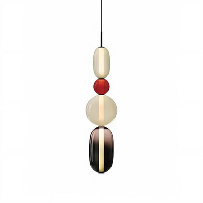 Noordse kleurrijke glazen hanglamp