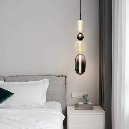 Noordse kleurrijke glazen hanglamp