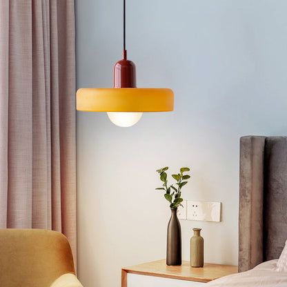 Kleurrijke Bauhaus glazen hanglamp