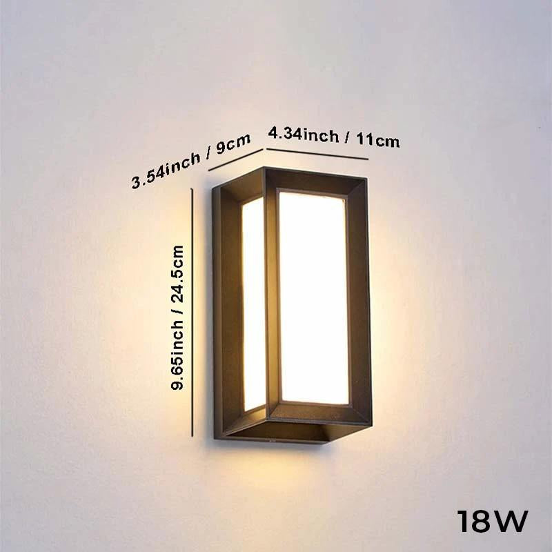Moderne waterdichte LED buitenmuurlamp