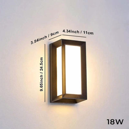 Moderne waterdichte LED buitenmuurlamp