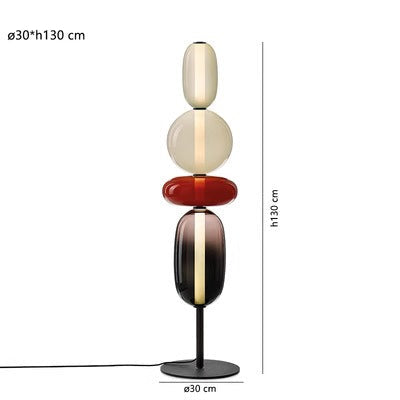 Ontwerpers Vloerlamp met Kleurdetailles
