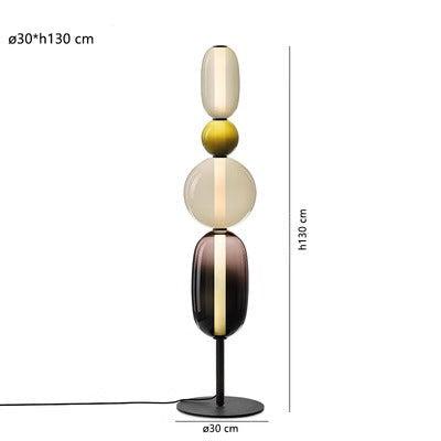 Ontwerpers Vloerlamp met Kleurdetailles