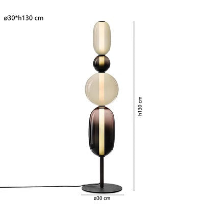 Ontwerpers Vloerlamp met Kleurdetailles