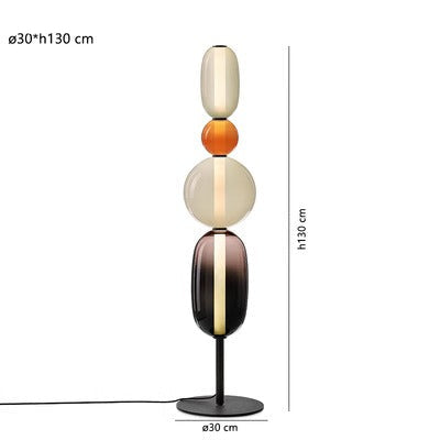 Ontwerpers Vloerlamp met Kleurdetailles