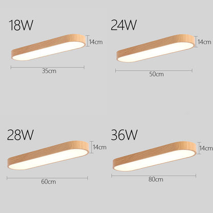 Ovale acryl LED-plafondlamp