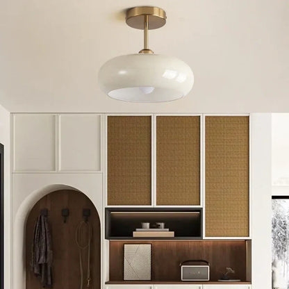 Bauhaus plafondlamp van glas