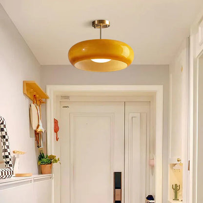 Bauhaus plafondlamp van glas