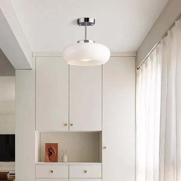 Bauhaus plafondlamp van glas