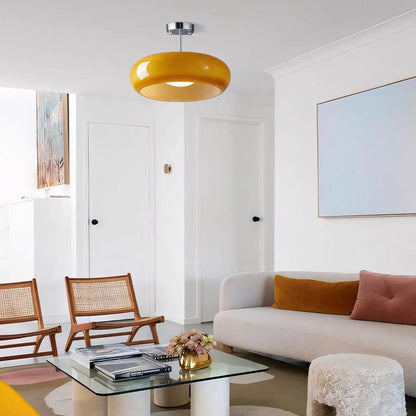Bauhaus plafondlamp van glas
