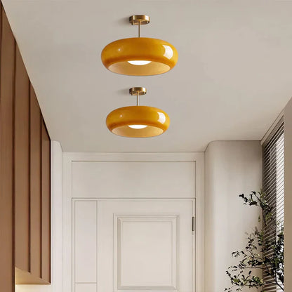 Bauhaus plafondlamp van glas