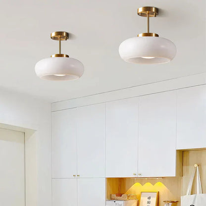 Bauhaus plafondlamp van glas