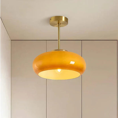 Bauhaus plafondlamp van glas