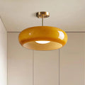 Bauhaus-plafondlamp van glas voor de woonkamer