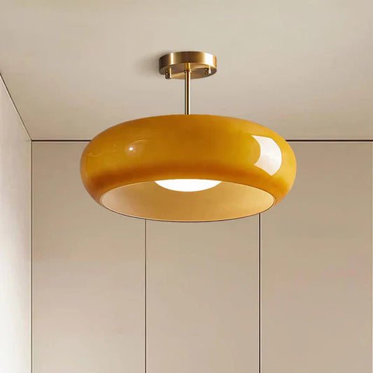Bauhaus plafondlamp van glas