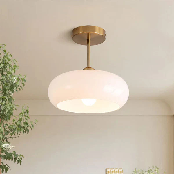 Bauhaus plafondlamp van glas