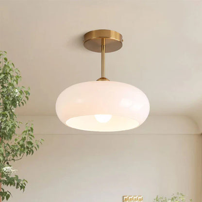 Bauhaus plafondlamp van glas