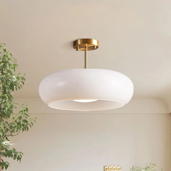 Bauhaus plafondlamp van glas