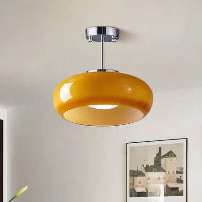 Bauhaus plafondlamp van glas
