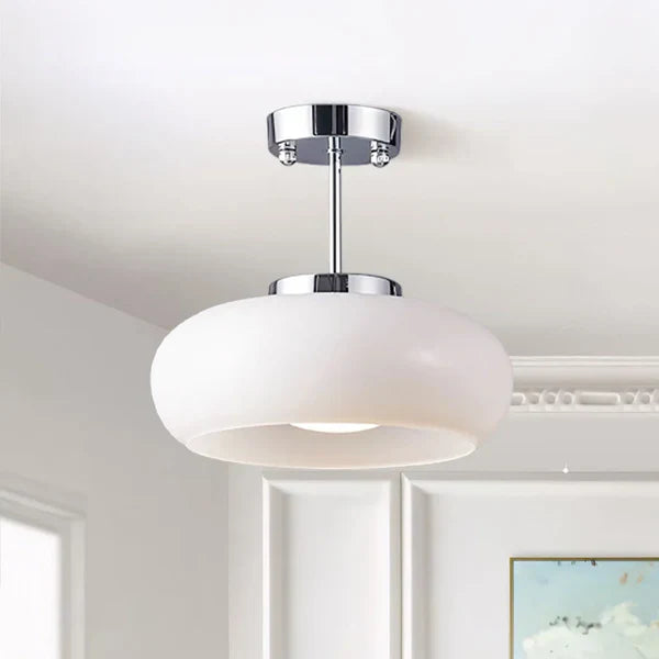 Bauhaus plafondlamp van glas