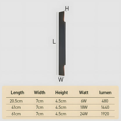 Moderne buitenmuurlamp met ledlicht