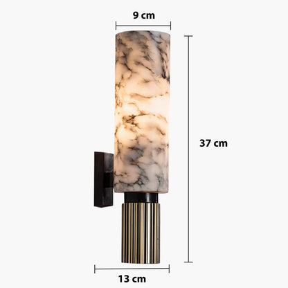 Elegante marmeren wandlamp